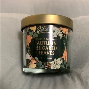 Gold and Green Candle